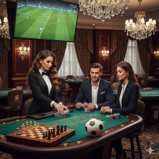 在线扑克对战场景